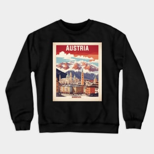 Innsbruck Austria Austria Vintage Travel Retro Tourism Crewneck Sweatshirt